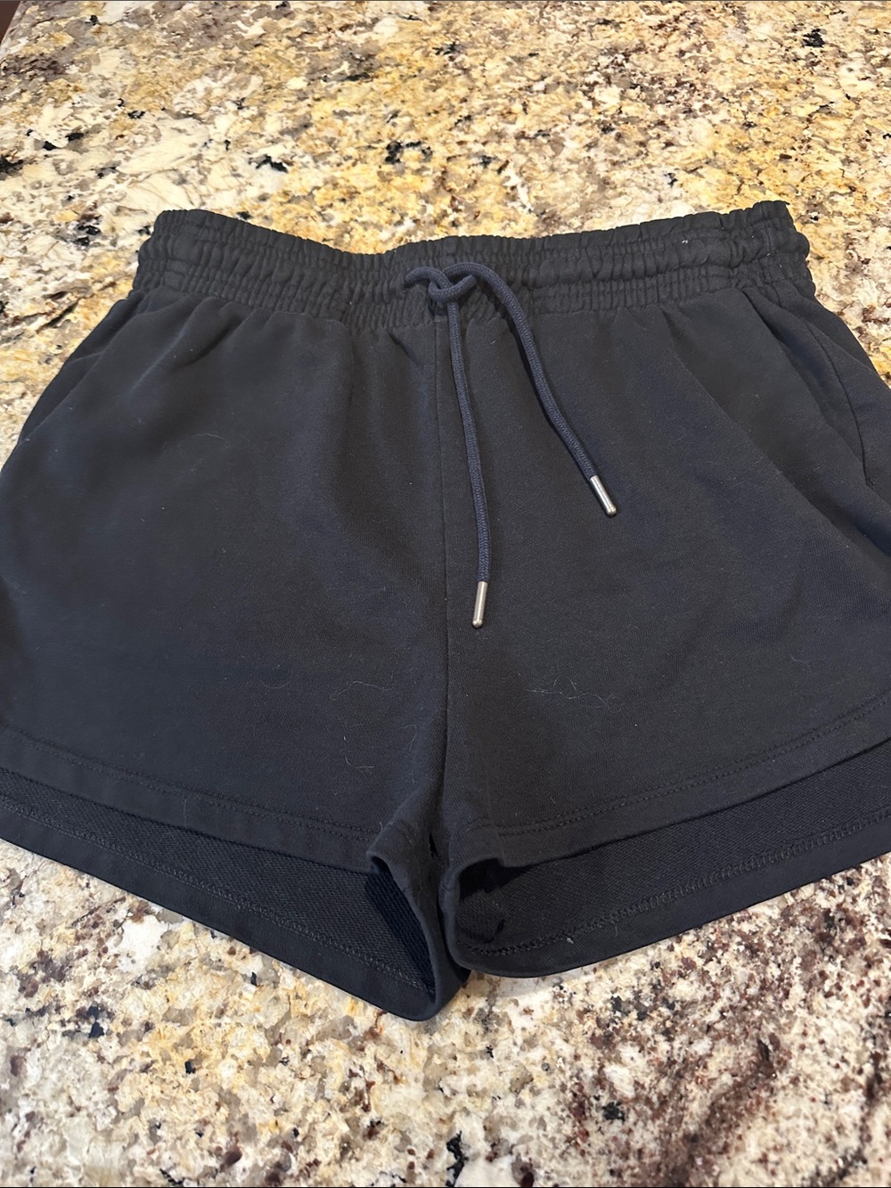 H&M Black Athletic Drawstring Shorts